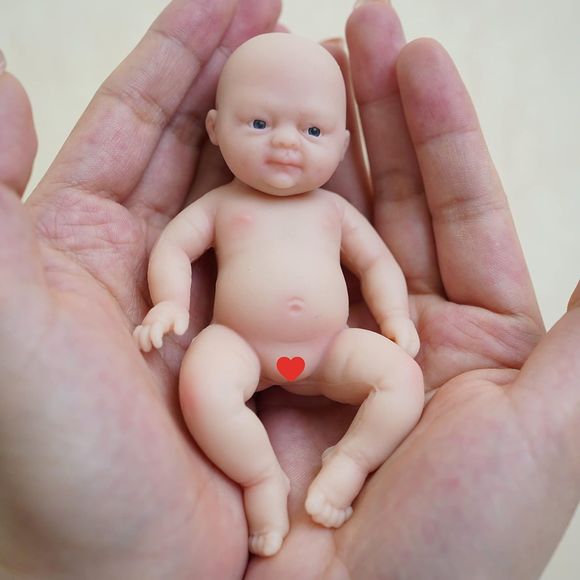 Reborn Doll Surprice Children Anti Stress Full Body Silicone Miaio 4.5 13cm - Picture 1 of 8